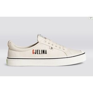 Cariuma® (Women's 9, Men's 7.5) GJELINA™ Collab OCA Low Canvas Sneaker in Sand